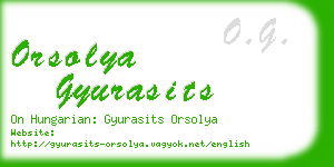 orsolya gyurasits business card